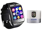 Smart Watch with Camera, Ezone Q18 Bluetooth Smartwatch with Sim Card Slot Fitness Activity Tracker Sport Watch for Android Smartphones (Black)