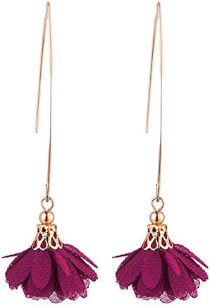 Infgreate Women Beautiful And Lovely Jewelry Long Dangle Flower Earrings Wedding Party Banquet Vintage Piercing Jewelry