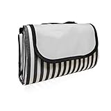 MUYOS Outdoor Sandproof Water-Resistant Handy Picnic Blanket Tote for Family Concerts, Hiking, Beach, Party, Camping on Grass 58″ X 80″