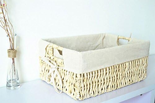 MOTINA Nesting Basket Wicker Home Decorative Storage Natural Utility Storage Baskets - 9 x 5.9 x 5.5 inches