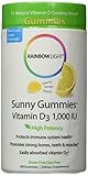 Rainbow Light Vitamin D3 Sunny Gummies 1000 IU, 200 Count