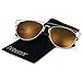 Duduma Fashion Aviator Sunglasses with Full Metal Crossbar Frame for Women and Men 8027