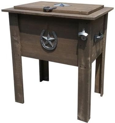 Country 54-Quart Insulated Wooden Cooler