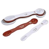 Prepworks 5 Piece White and Red Measuring Spoon Set