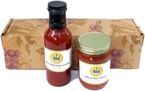 Sriracha BBQ Sauce with Bacon and Sriracha Salsa with Bacon Gourmet Set