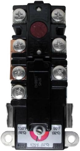 Rheem UV11698 UV11698-Thermostat-Electrical, 5.4x3x1.3 inches, Black