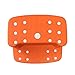 Tenby Living Extra-Wide Extra-Tall Jumbo Step Stool with Removable Non-Slip Caps & Rubber Grips, Orange