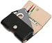 Rebono Black Leather Belt Clip Holster Pouch For iPhone 6 Otterbox Defender Case - Black (Black W/Wallet)