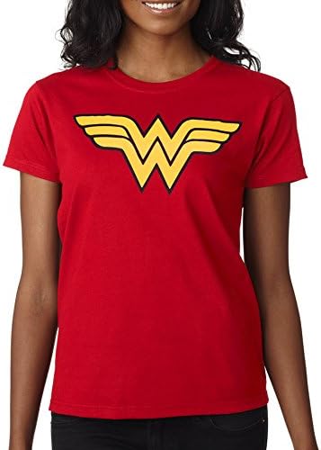 GLOBAL TRENDING Wonder Woman Logo Ladies T-Shirt