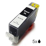 Generic Replacement Ink Cartridges Compatible With HP 670XL BK (5B, Pack of 5)