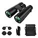 BRIGENIUS 10x42 Roof Prism Binoculars with Clear Weak Light Vision, HD Professional Compact Binoculars for Bird Watching Hunting Travel Outdoor Sports Games and Concerts with BAK4 Prism FMC Lens