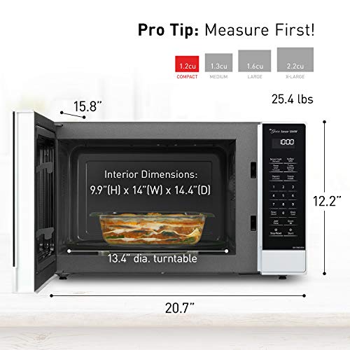 Panasonic NNSN65KW Microwave Oven with Inverter Technology, 1200W, 1.2