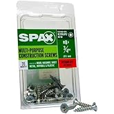 SPAX No. 8 x 3/4 in. L Phillips/Square Flat Head Zinc-Plated Steel Multi-Purpose Screw 35 Each