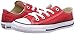 Converse Unisex-Child Chuck Taylor All Star Canvas Low Top Sneaker, red, 9 M US Toddler