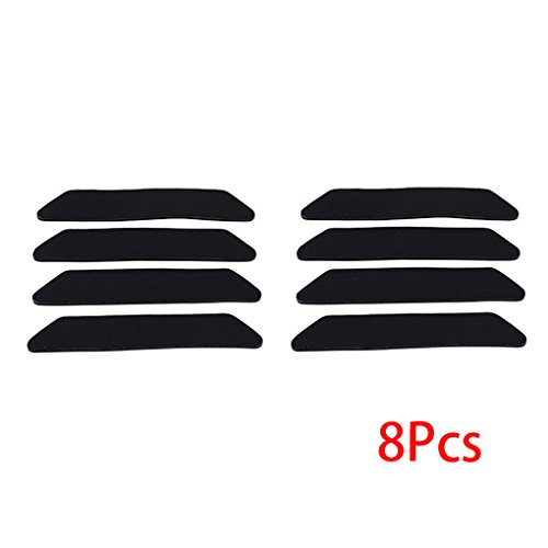 Minzhi 8pcs Trapezoid Anti-slip PU Carpet Gripper Corners and Edges Non Slip Rug Pads for Kitchen Bathroom