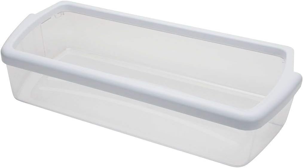 Kitchen Basics 101 W10321304 Replacement for Whirlpool Clear Door Bin with White Band on top 2 pack: Home Improvement