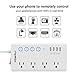 Smart Power Strip, POWRUI Wifi Surge Protector with 4 AC Outlets and 4 USB ports (5V/4.8A,24W), Voice Control with Alexa & Google Home, 6ft Cord, one by one button