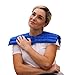 Nature Creation Reusable Microwave Heat Pad - Microwave Heating Pad for Neck, Shoulders & Upper Back, Cold Compress & Hot Pack, Heat Pack Warming Pad, Microwavable Heating Pads, Blue Marble 1 Pack