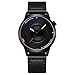 Break Brand Men Women Sports Simple Black Leather Strap Quartz Creative Fashion Watches