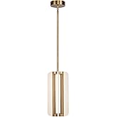 Alora Anders 7-in Vintage Brass LED Pendant | Modern Chandelier Light Fixture | SKU PD336507VB