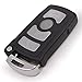 Keyecu Replacement Shell Smart Remote Key Keyless Entry Case Fob 4 Button For BMW 7 Series 745 750 i Li With Insert Blade