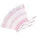 300 Pack Mascara Wands Disposable Eyelash Brush for Extensions Lash Applicators Tool Kit, Pink
