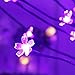 Bolylight LED Cherry Blossom Tree 6ft 208L and Indoor and Outdoor Decoration Lighted Tree for Bedroom/Party/Wedding/Office/Home Light Purple