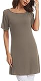 ADOREJOY Womens Short Sleeve Tunic Top Plus Size