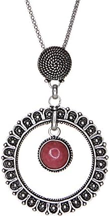 Sterling Silver Filigree Rhodonite Pendant