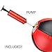 Cyrus Desktop Punching Bag Stress Buster Ball Stress Relief Toys with Pump for Office Home Kids Adults (Black/Red)