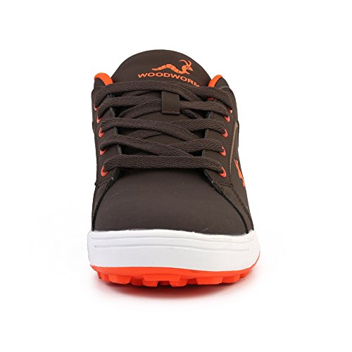 Woodworm Golf Surge V3 Mens Golf Shoes Brown/Orange Size 11.5 - Thumbnail 4