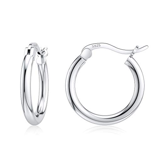 JIAYIQI Sterling Silver Hoop Earrings