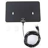 EtekStormX Indoor HDTV Antenna-50 Mile Range with Detachable Amplifier,for High Reception Homeword Antenna for TV - 16ft Coaxial Cable