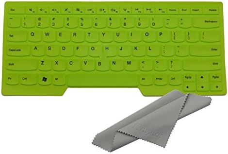 Avigator Green Ultra Thin Silicone Keyboard Protector Skin Cover for IBM Lenovo ThinkPad S3, S430, X230, E330, E335, E430, E430C, E431, E435, E440, E445, T430, T430c, T430s, T430u, T431s, T440, T440p, T440s, L440, L330, T530, L530, W530 (if your "enter" key looks like "7", our skin can't fit)- 1 Cleaning Cloth from Avigator