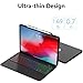 Earto iPad Pro 12.9 Keyboard Case 2018 3rd Gen - 7 Color Backlit Wireless Keyboard with 135° Smart Folio Hard Back Cover, Ultra Slim, Auto Sleep/Wake (Not for 2017/2015)