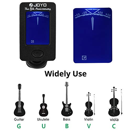 image for GoZheec Guitar Tuner and Capo Set, Digital Electronic Clip on Tuner Ac