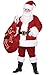 California Costumes Men's Deluxe Santa Suit Adult, Red/White, Medium