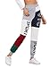 SweatyRocks Women's Lounge Sweatpants Color Block Letter Printed Jogger Pants