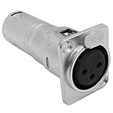 Seismic Audio - SAPT281F - XLR Female to Male Pass Through Feed Panel Mount Adapter - XLR Patch XLR-F to XLR-M - Fits D Series Hole Pattern