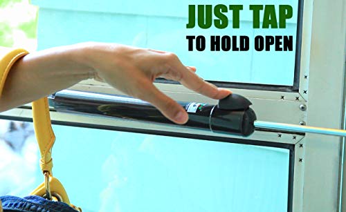 Touch 'n Hold Smooth - Dual Kit - Heavy Duty Door Closer System - For (medium and heavy weight) storm, screen, security doors - New Doors or Replacement for previous units (Black)