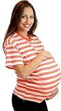Juno Orange and White Pregnant Impersonation Adult Costume T-Shirt