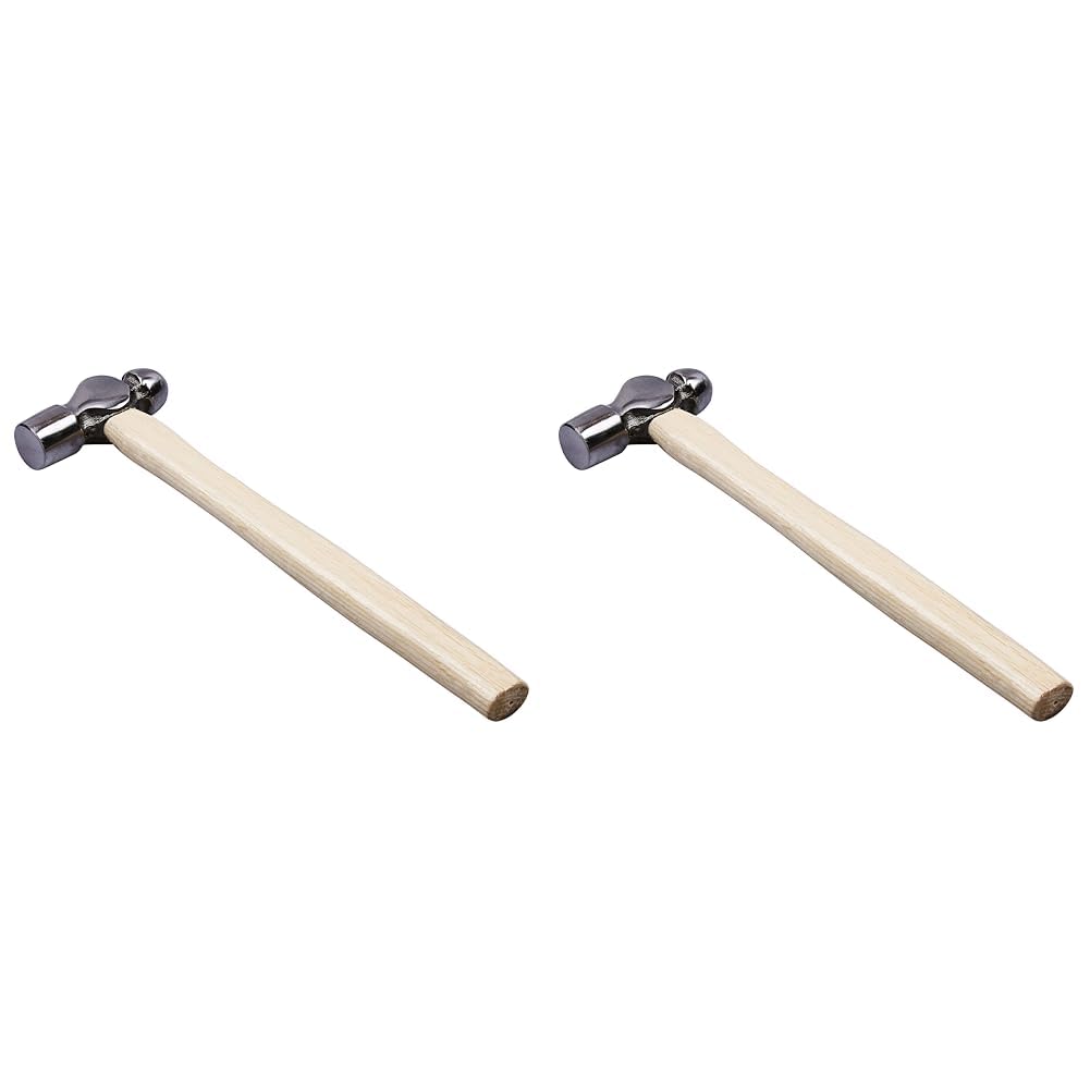 Amtech A0800 8oz (225g) Ball Pein Hammer with Wooden Handle (Pack of 2)