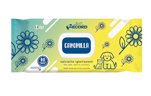 Record Lingettes hygieniques humides pour chiens et chats. Lingettes pour chien et chat Lot de 80 lingettes pour animaux de compagnie pour poils pattes museau et yeux respectent la peau et le pH.