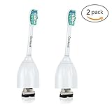genkent Replacement Toothbrush Heads For Philips Sonicare E Series Toothbrush HX7022/66 Essence Xtreme Elite Advance Clean Care (2 PACK)