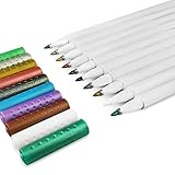 Metallic Marker Pens, LEADNOVO Metallic Color Painting pen Set of 10 Assorted Colors Brush Tip For Birthday Gift Card Making DIY Photo Album Adults Kids