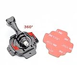 Go Pro 360 Degree Rotating Action Camera Curved Helmet Side / Chin Front Mount For SJ4000 GoPro Hero 4 3+ 2 1