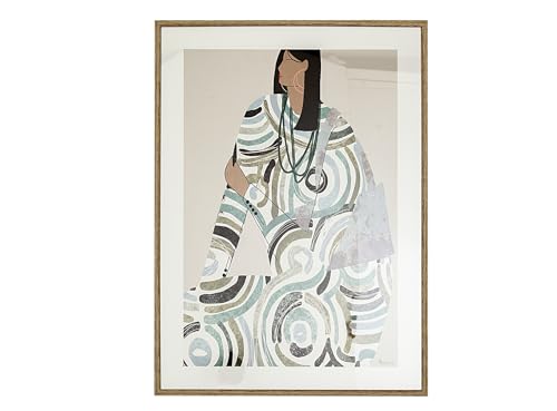 CUADRO LADY C/MARCO Y VIDRIO