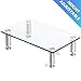 FITUEYES Computer Monitor Riser Glass Stand for Single Monitor/Laptop/Xbox One/Desktop/Flat Screen TV DT103801GC primary