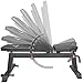 Titan Fitness Adjustable Flat Incline Weight Bench for Free Weights & Dumbbells