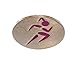 Runner Girl Stainless Steel Runner Charm-Pink Engraved Runner Girl